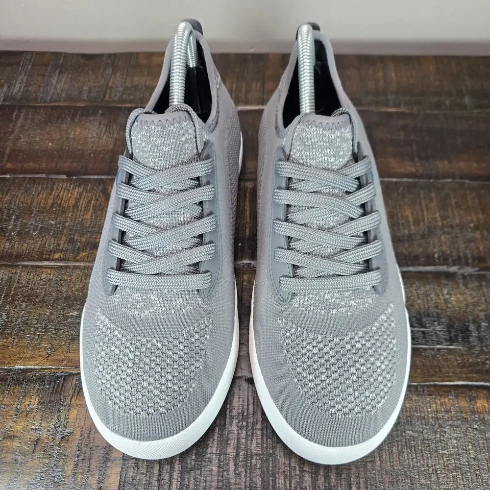 Vessi Weekend 1.5 Sneaker Womens Size 9 Waterproof Shoes Concrete Gray White